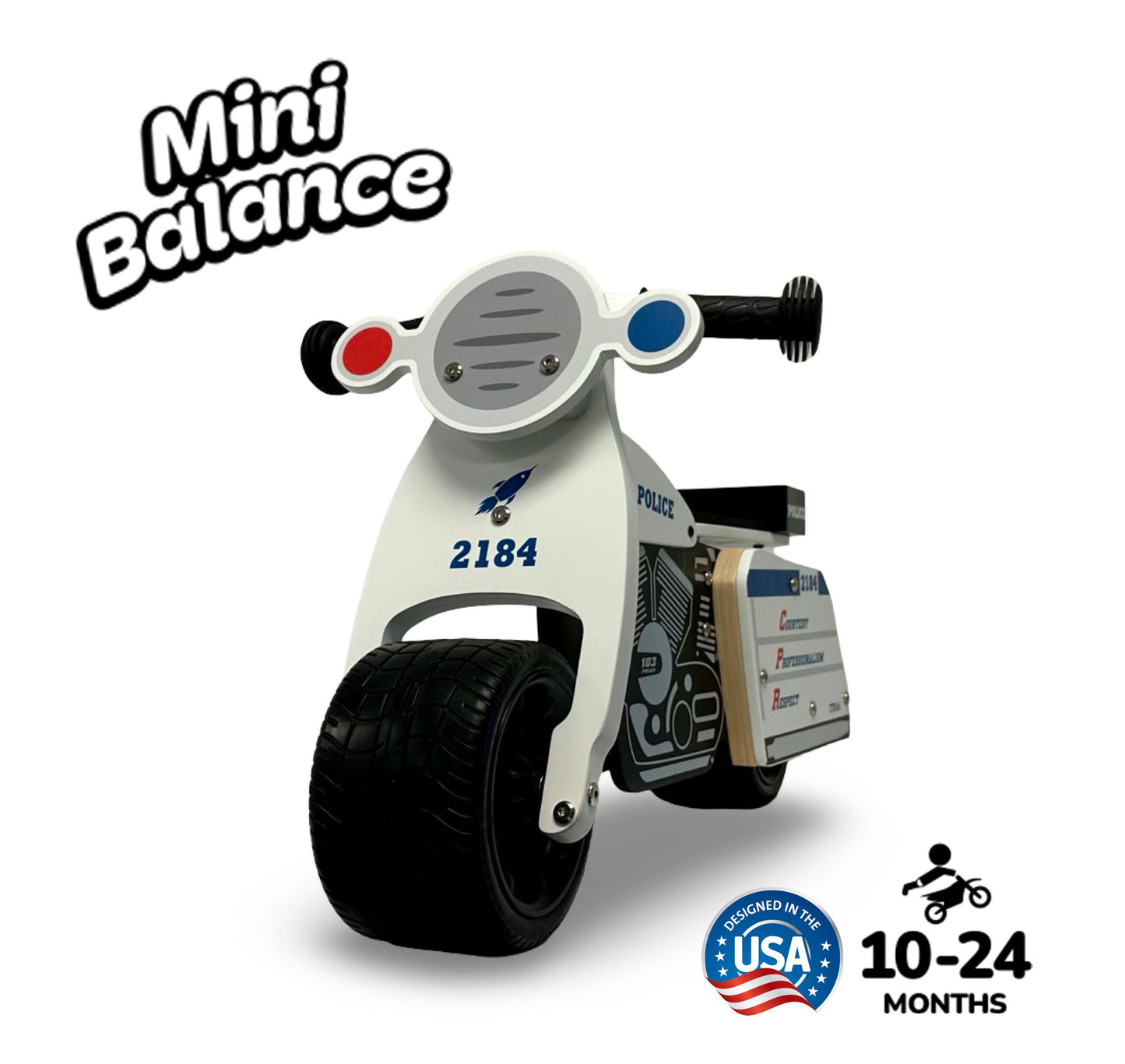 Ride-On MiniBalance Police Patrol