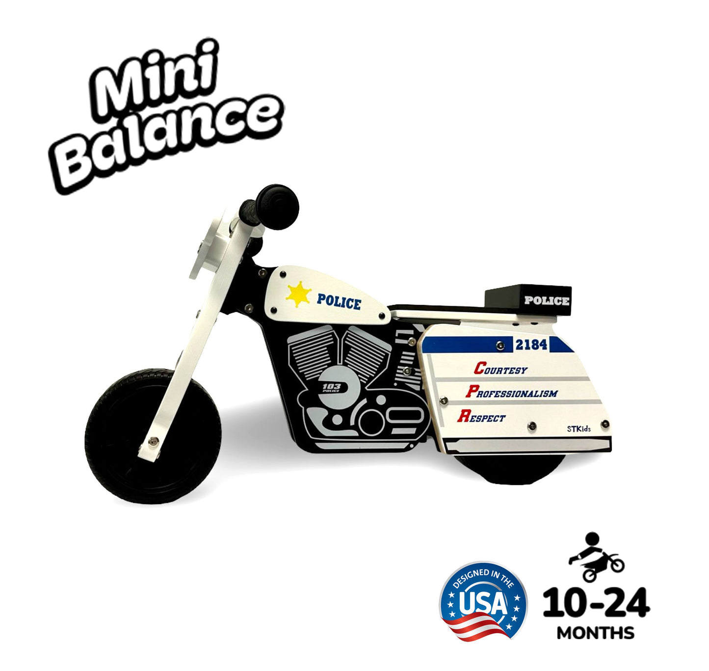 Ride-On MiniBalance Police Patrol